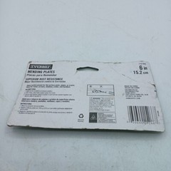EVERBILT 6 INCH GALVANIZED MENDING PLATES WITH SCREWS – 2 Pack 716 886