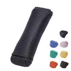3/8 Inch 100 ft Solid Braided Polypropylene Rope, Outdoor Ropes, All Purpose …