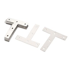 10 Pcs Angle Plate Corner Brace Flat T Shape Repair Bracket 80mm x 80mm