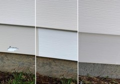 Self-Adhesive Vinyl Siding Repair Kit – 2 Durable Paintable Patches Included