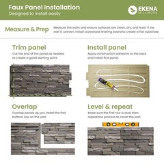 Ekena Millwork Universal Trim Sill For Everstone Faux Siding Panels 48W X 2D X