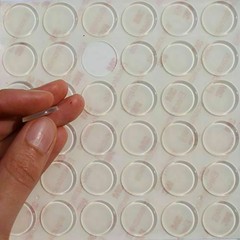 64Pcs New CLEAR Ball Round Anti-Collision Silicone Pad With 3M Sticker 12*2mm G