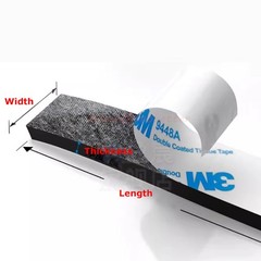 1 Meter Self Adhesive Backed Rubber Strip Roll Width 10mm-100mm,Thickness 1-10mm