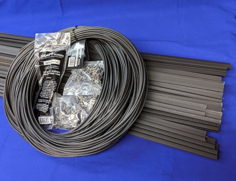 SNAPP® screen PVC Porch Screening Kit (30 Pack – Black)