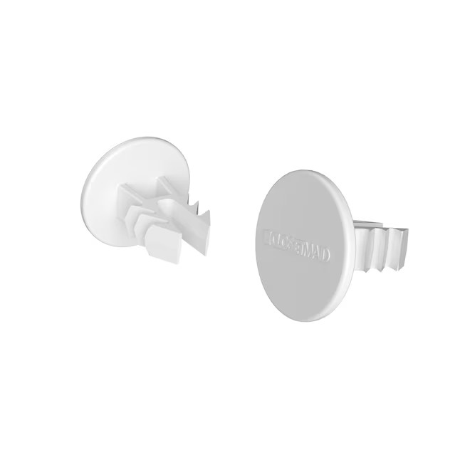 ClosetMaid 2-Pack White Plastic End Cap