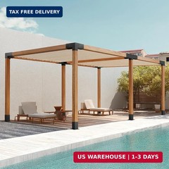 Royal Shade 4″x4″ Pergola Brackets 4-Way Brackets Easy Installation Heavy Alloy
