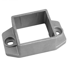 10 Pack 2″ x Square Post Flange Anchor Base, 2" x 2", Gray