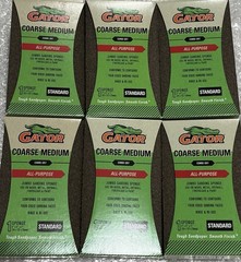NEW (6) GATOR 7308 Jumbo Sanding Sponge, Coarse/Medium All Purpose 3″ x 5″