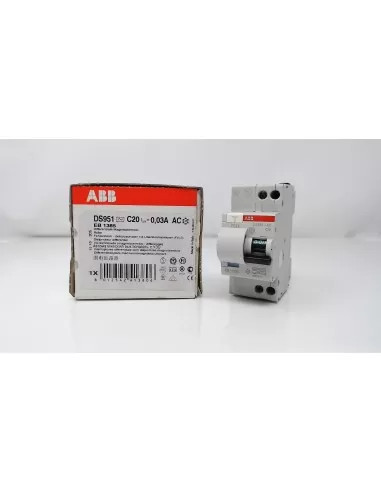 ABB DS951 C20 0.03A AC INTER DIFFERENTIAL MAGNET EB 138 5