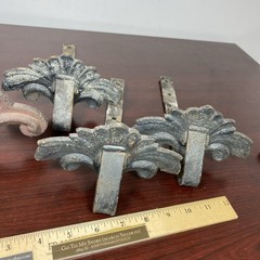 Lot 4 Cast Iron Snow Bird Ice Roof Guards 1902 Patent Newside PA 117 Antique