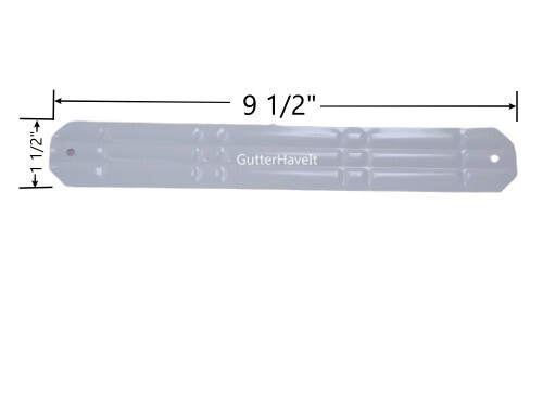 Package of 10 – Aluminum Downspout Strap – 2″ x 3″ White