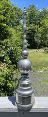 28″ Vintage Steel Roof Finial Architectural Ridge Spire Top Hardware Sculpture