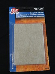 Shepherd Hardware 9506 Felt Gard 4-1/2″ x 6″ Heavy Duty Felt Pads 2Pk