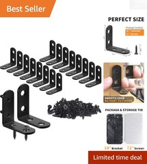 Versatile 18PCS Corner Brackets – Stainless Steel L Braces with Screws Included