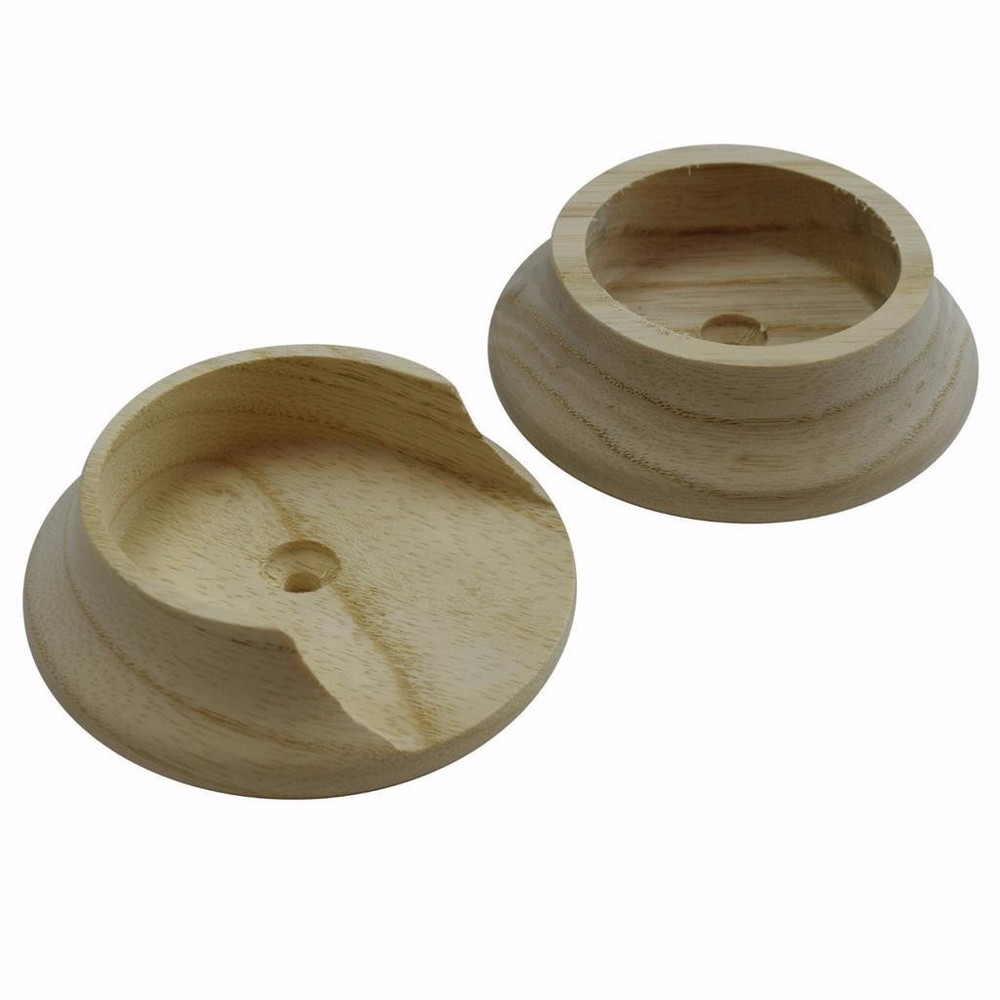 (2-Pack) Hickory PBH0422 Wood 1-5/8″ Closet Rod Sockets, Pole Rod Brackets Mount
