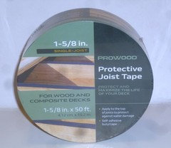 Prowood 1-5/8 in. x 50 ft. Black Butyl Deck Joist Tape 398228