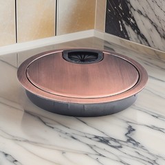 50mm/60mm/80mm Computer Metal Grommet Desk Table Cable Tidy Outlet Wire Cover