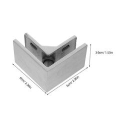 Stainless Steel Glass Railing Spigots 90 Degree Frameless Clamp Bracket for