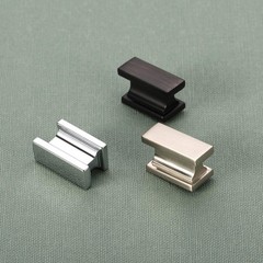 15 Pack Cabinet Knobs 37mm Brushed Satin Nickel Rectangle Kitchen Drawer Handles