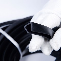0.5mm-12mm U Rubber Black Edge Protection Frame Profile Edging Trim Seal Slot