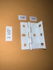 2 Piece 2.5″ Wrap Around Hinge White Ivory Oil Rubbed Bronze Polished Brass