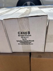 24x Vents Under Eave 6″ x 16″ Brown Finish metal CX66B attic screened soffit
