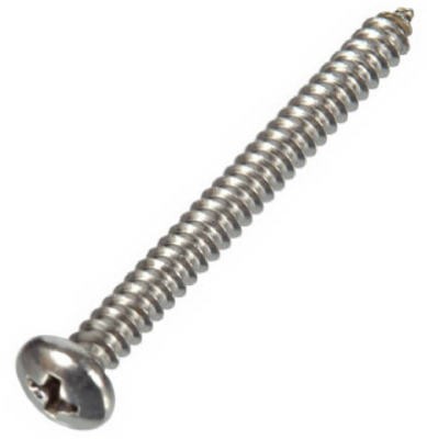 Sheet Metal Screws,Phillips Pan Head,Stainless Steel,#8×1-1/4 In.,100-Pk. – 8232