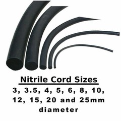 Black Solid Nitrile Rubber Cord O Ring Strip Anti Oil Seal Gasket Dia 1 to 30mm
