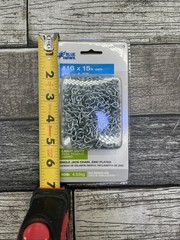 Single Jack Chain Zinc Plated Blue Hawk Light Duty 10lb 15ft Length {19}
