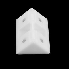 Shelf Cabinet Plastic 90 Degree Angle Brackets grey white 8pcs