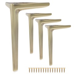 Hojlkld 9.8 Inch Heavy Duty Furniture Legs Antique Bronze Metal Triangle