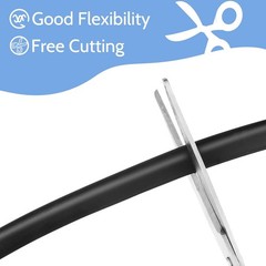 Rubber U-Shaped Sealing Strip Flat/Rounded Corner Edging Trim Seal Width 3-20mm