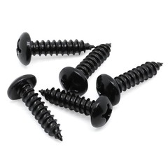 MewuDecor #8 x 3/8″ Pan Head Self Tapping Screws Sheet Metal x 3/8″, Black