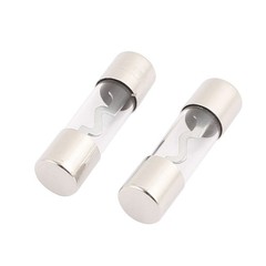 2Pcs Standard Glass Car Audio Power Wire AGU Fuses 60A 38mm x 10mm