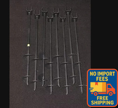 8 Pack 30″x3/4″ Auger Earth Anchors 4″ Double Disc Mobile Home Tie Downs USA