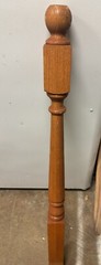 Red Oak Stair Newel Post 48″ x 3″ Stainable Stair Porch Baluster Column (A)