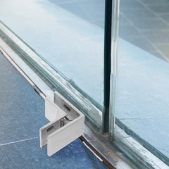 Stainless Steel Glass Railing Spigots 90 Degree Frameless Clamp Bracket for