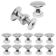 SWZHAI 12 Pcs Mini knobs for Jewelry Box, Small Drawer 11.5*10.5mm, Silver