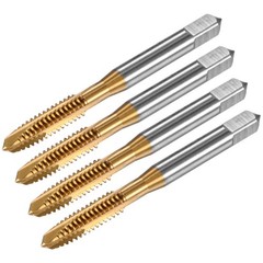 4 Pieces 1/4-20 UNC Spiral Tip, for HSS Ti-Coated 70mm