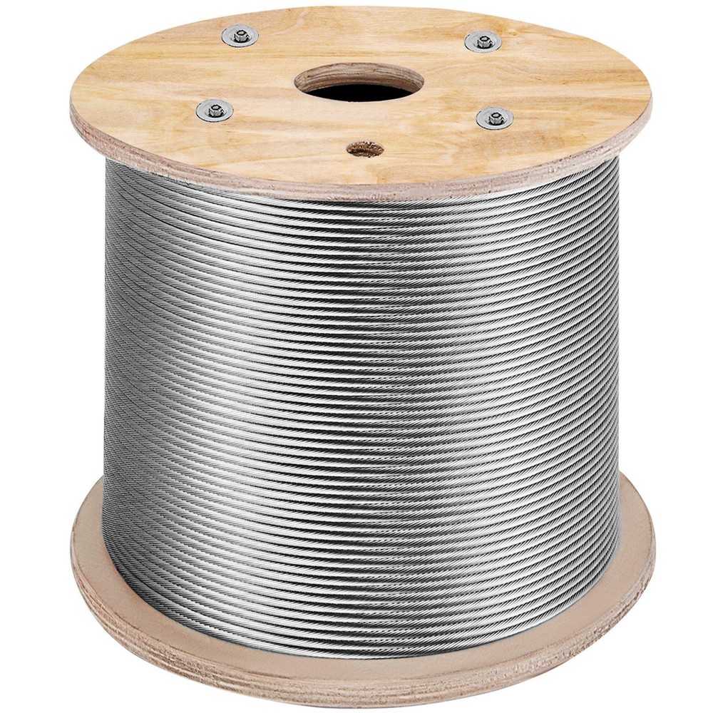 Stainless Steel Cable 3/16in 1000ft 1×19 Marine Grade