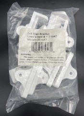 2 x 4 White Plastic Stair Brackets Connectors KIT Model 351447 Item 1171847 New