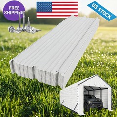 Roofing Panels 140 ft² 64.2” L x 19.7” W, 29 Ga. Galvanized Steel Metal Ribbed
