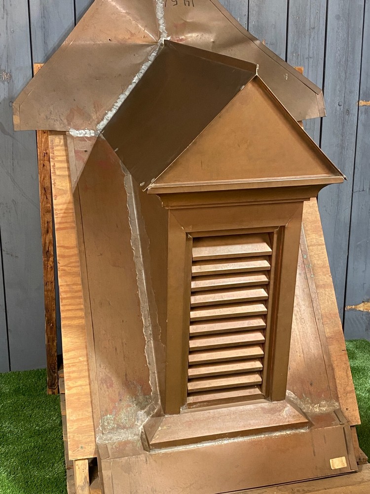 Copper Peak Top Dormer Vent – Copper Roof Vent Window 25×56.75×45