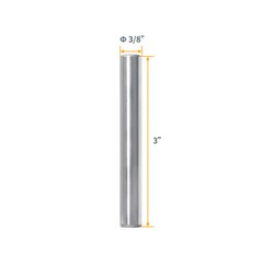 POWERTEC 71145 Hardened Steel Dowel Pins 3/8-Inch for Accurate Alignment, 4 PK