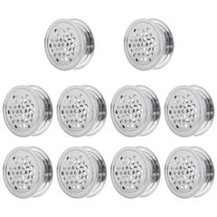 10pcs Wardrobe Mesh Hole Stainless Steel Louver Ventilation Cover Set