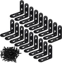 Versatile 18PCS Corner Brackets – Stainless Steel L Braces with Screws Included