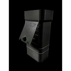 Universal Filter 2 In. X 3 In. X 4 In. Black Plastic Downspout Extension