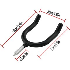 4PCS Screw In U shaped Hook Heavy Duty Wall Mounted Hanging Hook for Garden