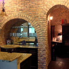 Thin Brick Veneer Old Chicago Buff 8.20X2.50 in. Flats Manufactured Stone Siding
