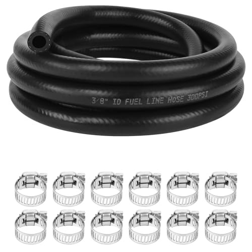 3 8 Inch 10mm ID Fuel Line Hose 10FT Nbr Rubber Push Lock High Pressure 300PSI